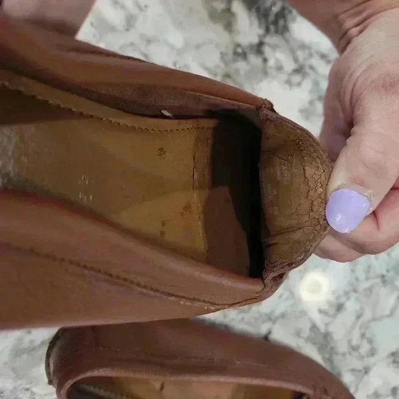 VINTAGE COACH BROWN PENNY LOAFERS FLATS SHOES PREPPY "OPAL" SZ 7 B - Picture 7 of 7